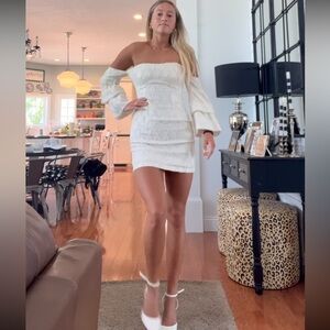 Atoir New Theory Strapless Dress in Ivory